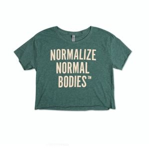 NEW. Cropped "Normalize Normal Bodies" T shirt